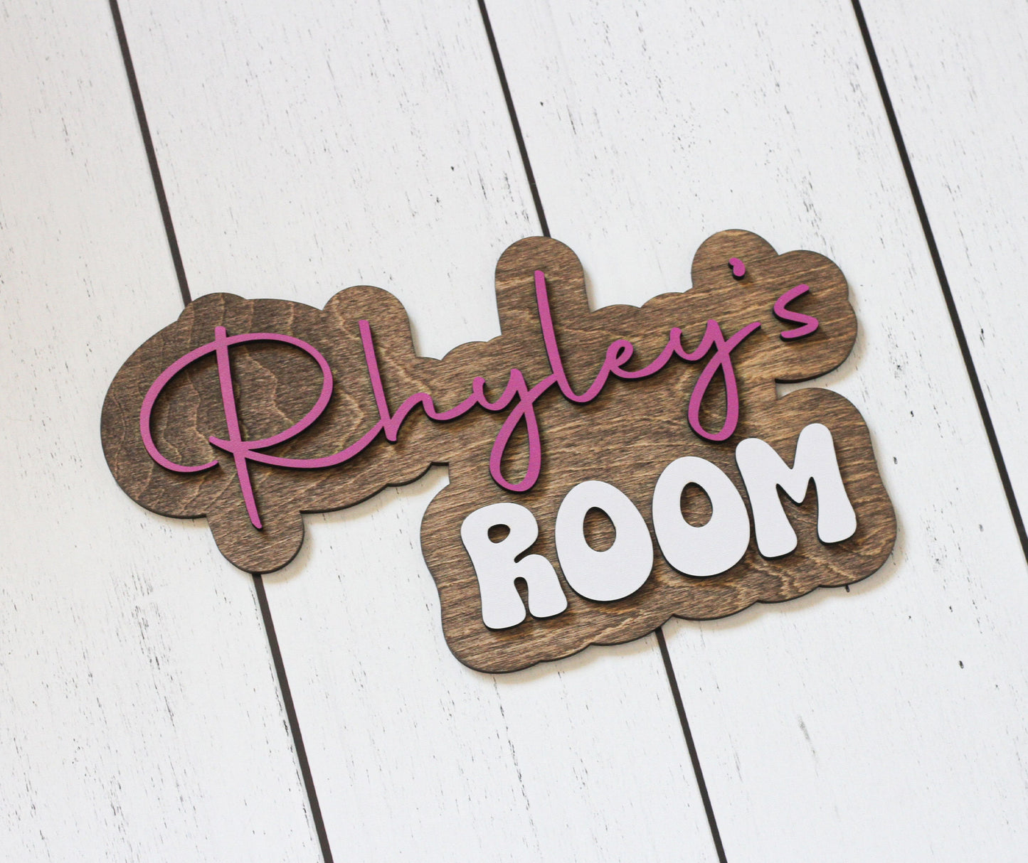 Baby Room Sign l Wooden Name Sign for Nursery l Door Name Sign l Custom Wood Sign l Baby Door Sign l Outline Name Sign l Name Cutouts