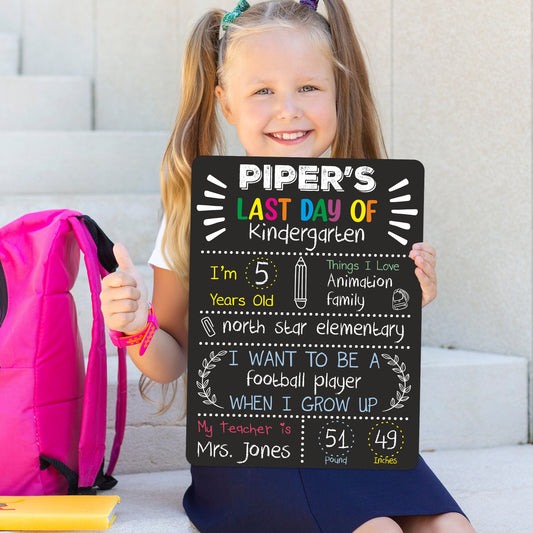 Reusable Chalkboard for First and Last Day of School Photos, Liquid Chalk Erase