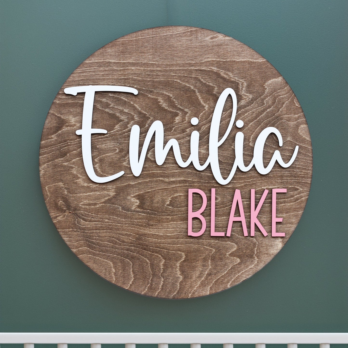 3D Custom Wooden Name Sign for Nursery, Unique Baby Shower Gift, Personalized Decorative Plaque